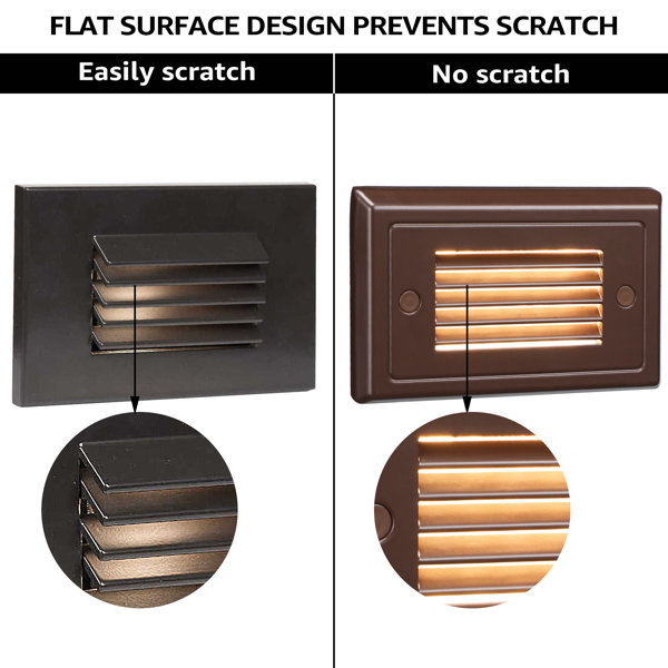 LEONLITE LED Landscape Stair Lights Outdoor for Stair Deck Walkway